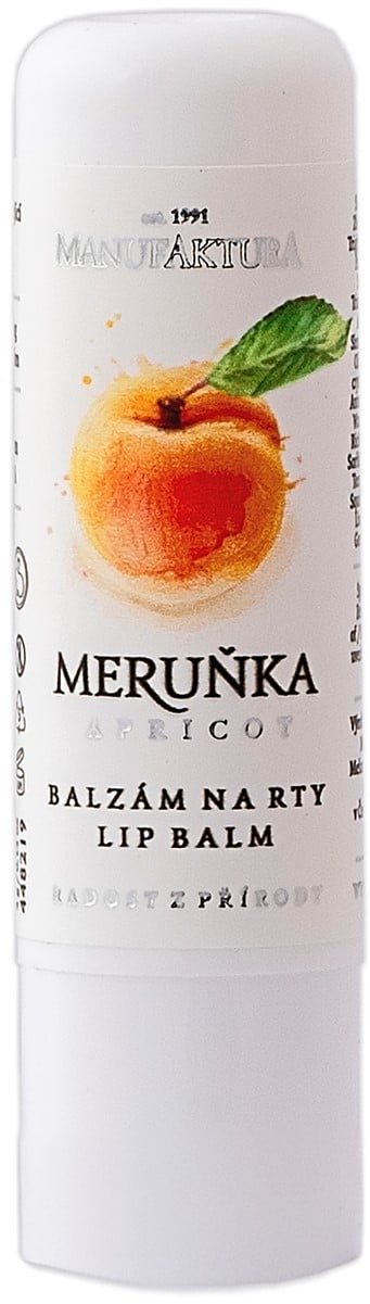 Manufaktura Hydratační & zvětšující balzám na rty Meruňka