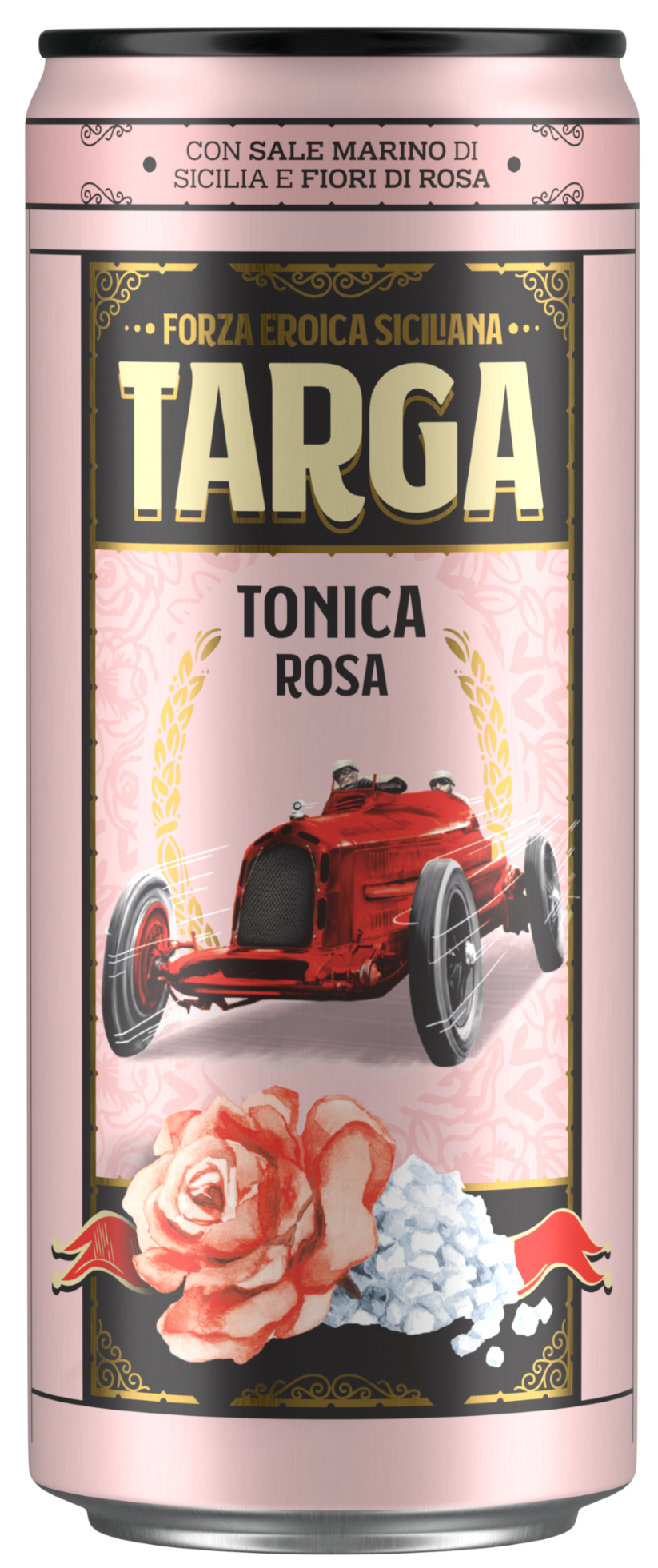 Targa Tonica rosa plech