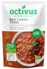 Activus BIO Red curry bowl s červeným kari kořením, houbami shiitake a čočkou