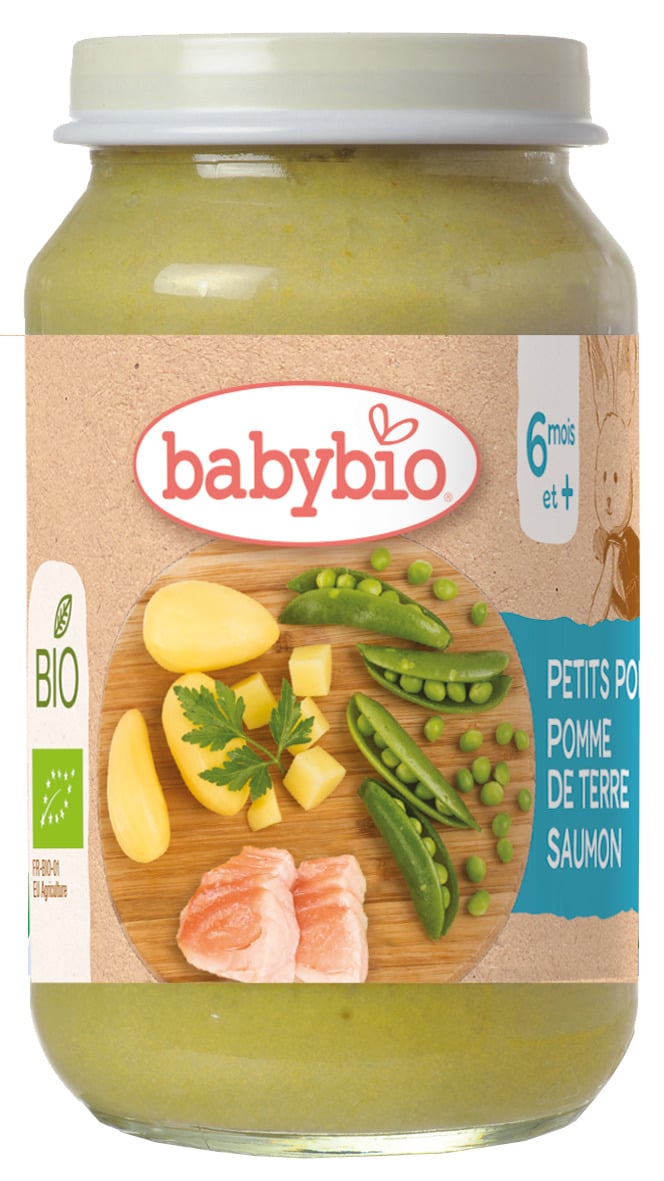 Babybio BIO Hrášek a brambory s lososem