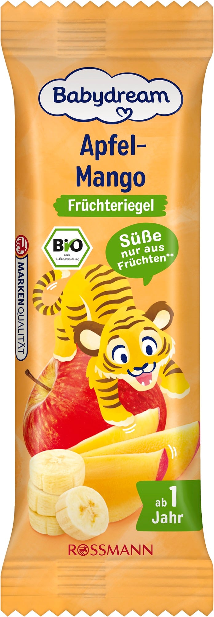 Babydream BIO Ovocná tyčinky jablko, banán a mango (4×25 g)