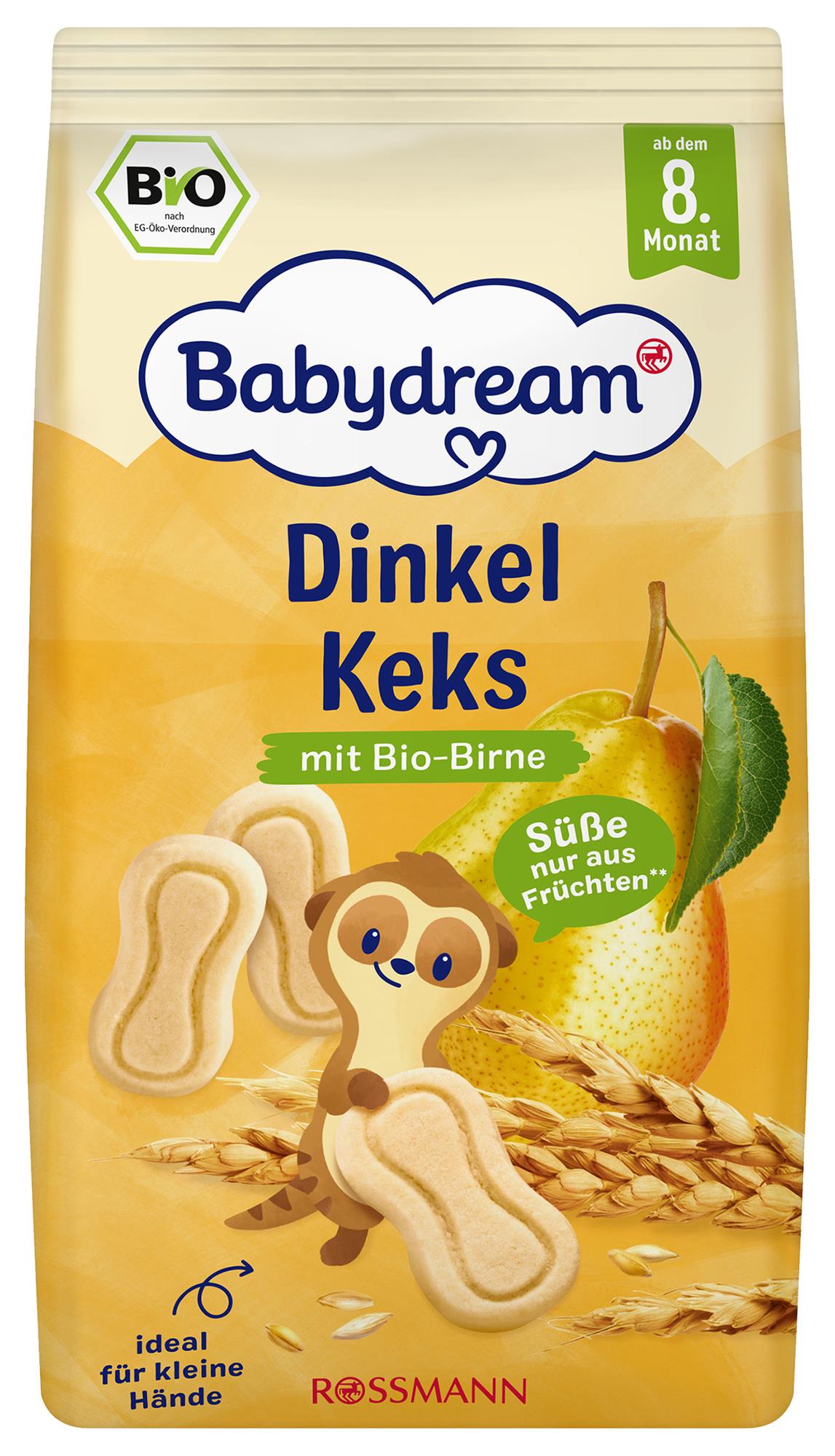 Babydream Špaldové sušenky s hruškou