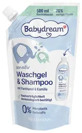Babydream Sprchový gel a šampon – náhradní náplň