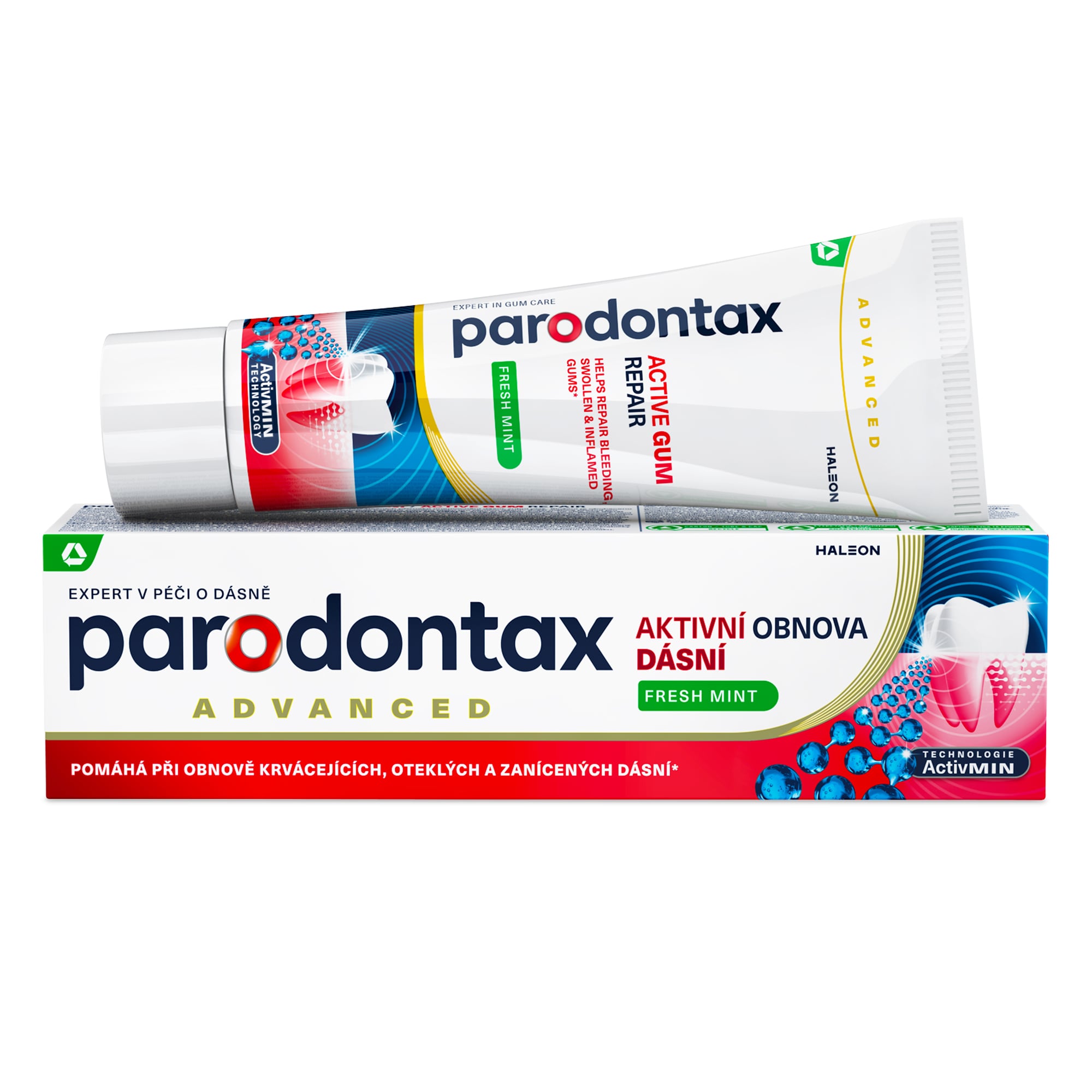 Parodontax Aktivní obnova dásní Fresh Mint zubní pasta
