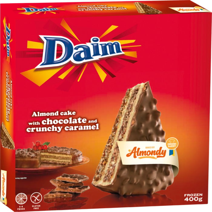 Daim Mandlový dort s čokoládou
