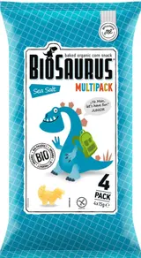 BioSaurus BIO Kukuřičný snack slaný 4×15 g