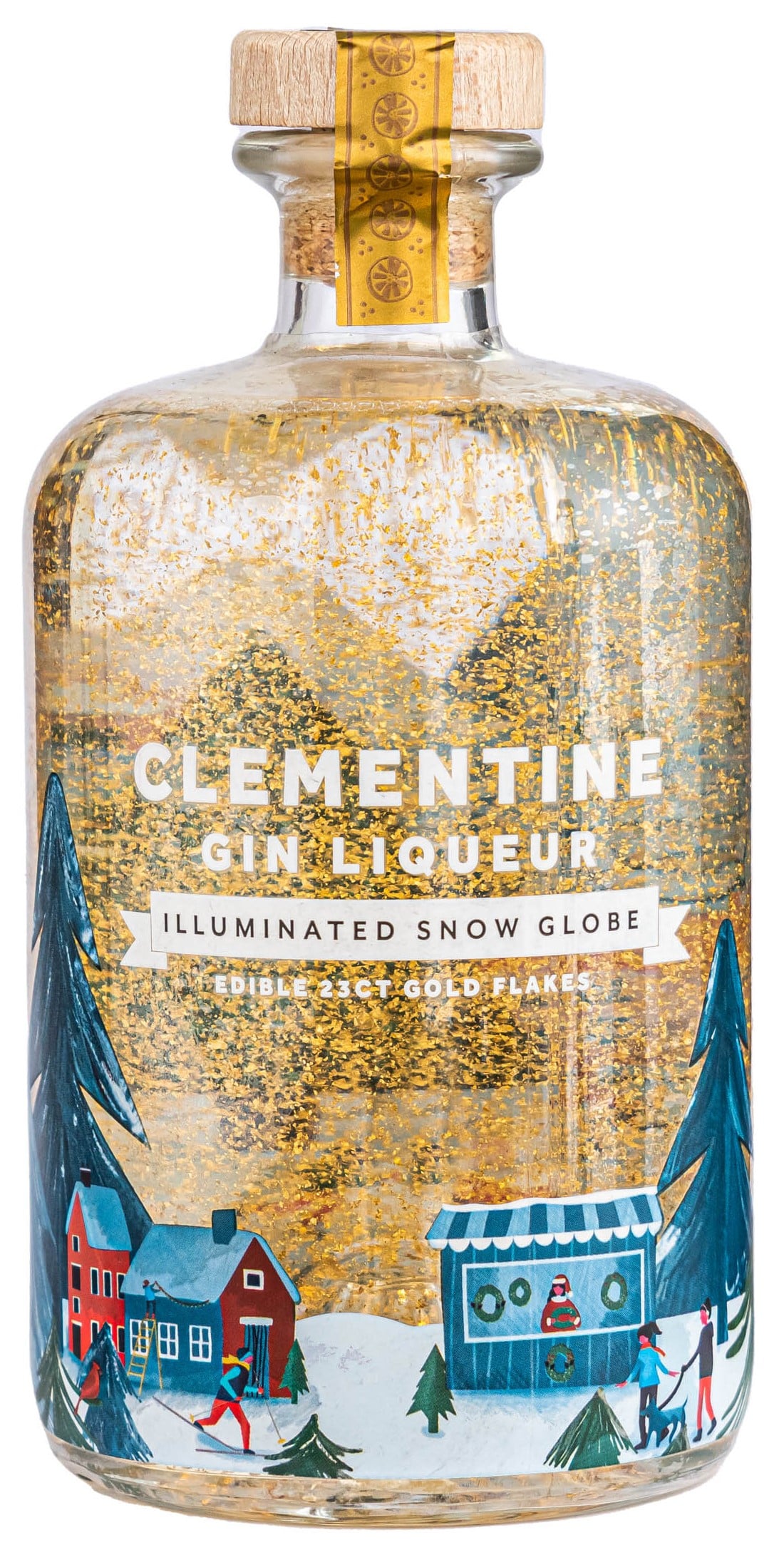 Clementine Gin Liqueur Illuminated Snow Globe 20% obj.
