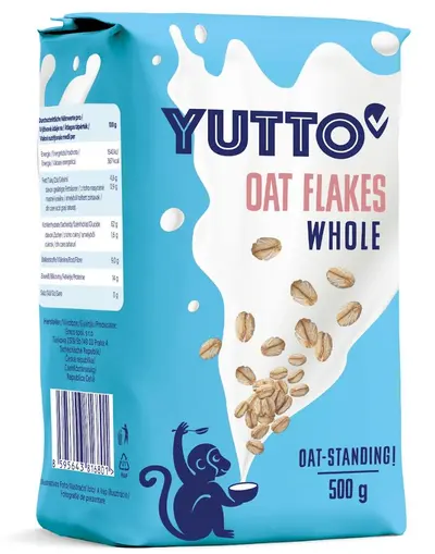 Yutto Celozrnné ovesné vločky