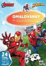 JIRI MODELS Omalovánky se samolepkami Marvel