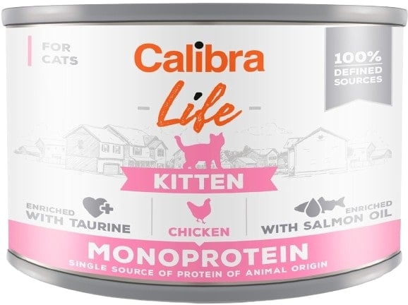 Calibra Cat Life konzerva pro koťata s kuřecím