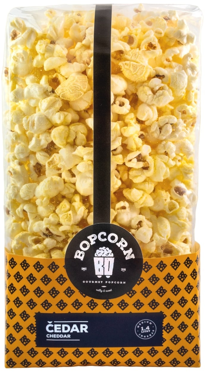 Bopcorn Gourmet popcorn Čedar