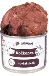 All Animals Kočkopes hovězí steak konzerva