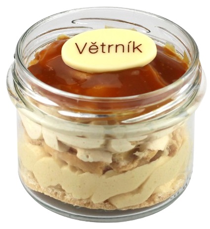 Ovocný Světozor Větrník se slaným karamelem dezert