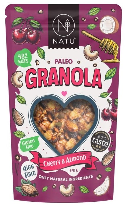 Natu Paleo granola třešně a mandle