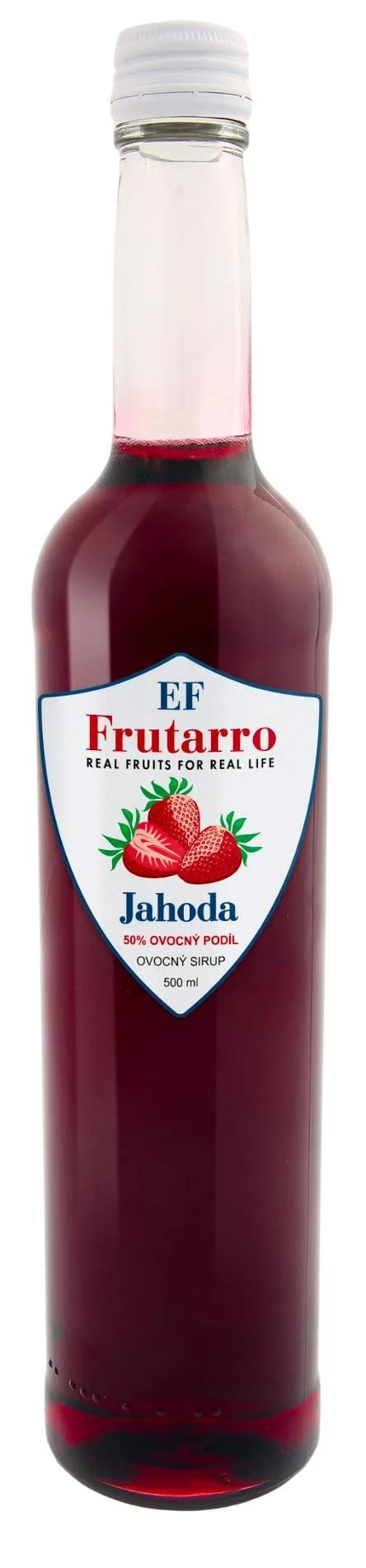 Frutarro ovocný sirup jahoda 50% ovoce sklo
