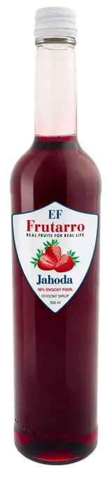 Frutarro ovocný sirup jahoda 50% ovoce sklo