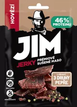 Jim Jerky hovězí 3 druhy pepře