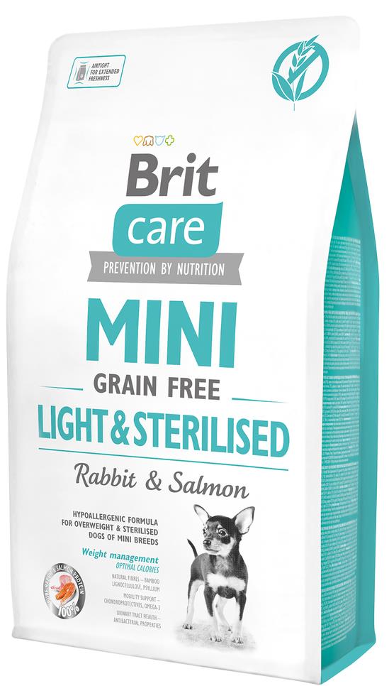 Brit Care Mini Grain-Free Light & Sterilised pro psy