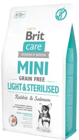 Brit Care Mini Grain-Free Light & Sterilised pro psy