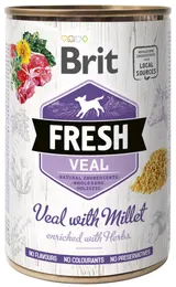Brit Fresh konzerva pro psy – telecí s prosem