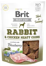 Brit Jerky masové penízky pro psy – králičí s kuřecím