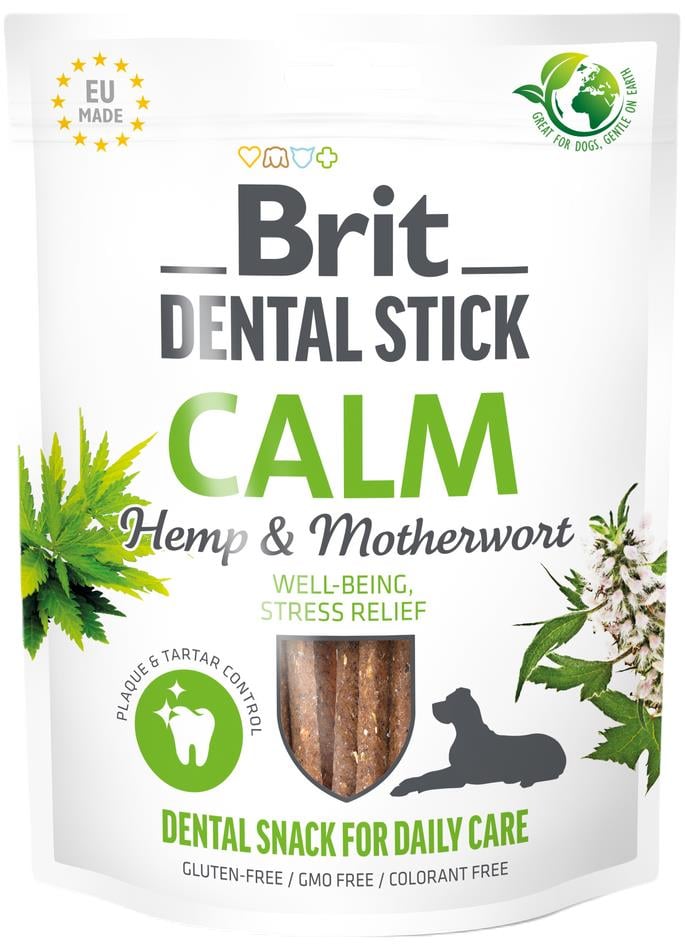 Brit Dental Stick Calm with Hemp & Motherwort pro psy