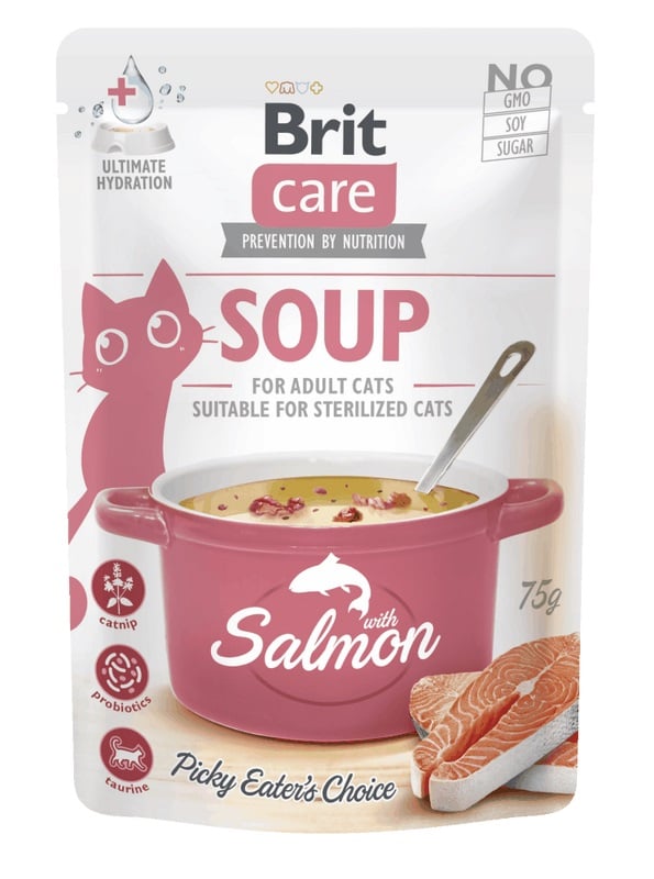 Brit Care Salmon polévka pro kočky