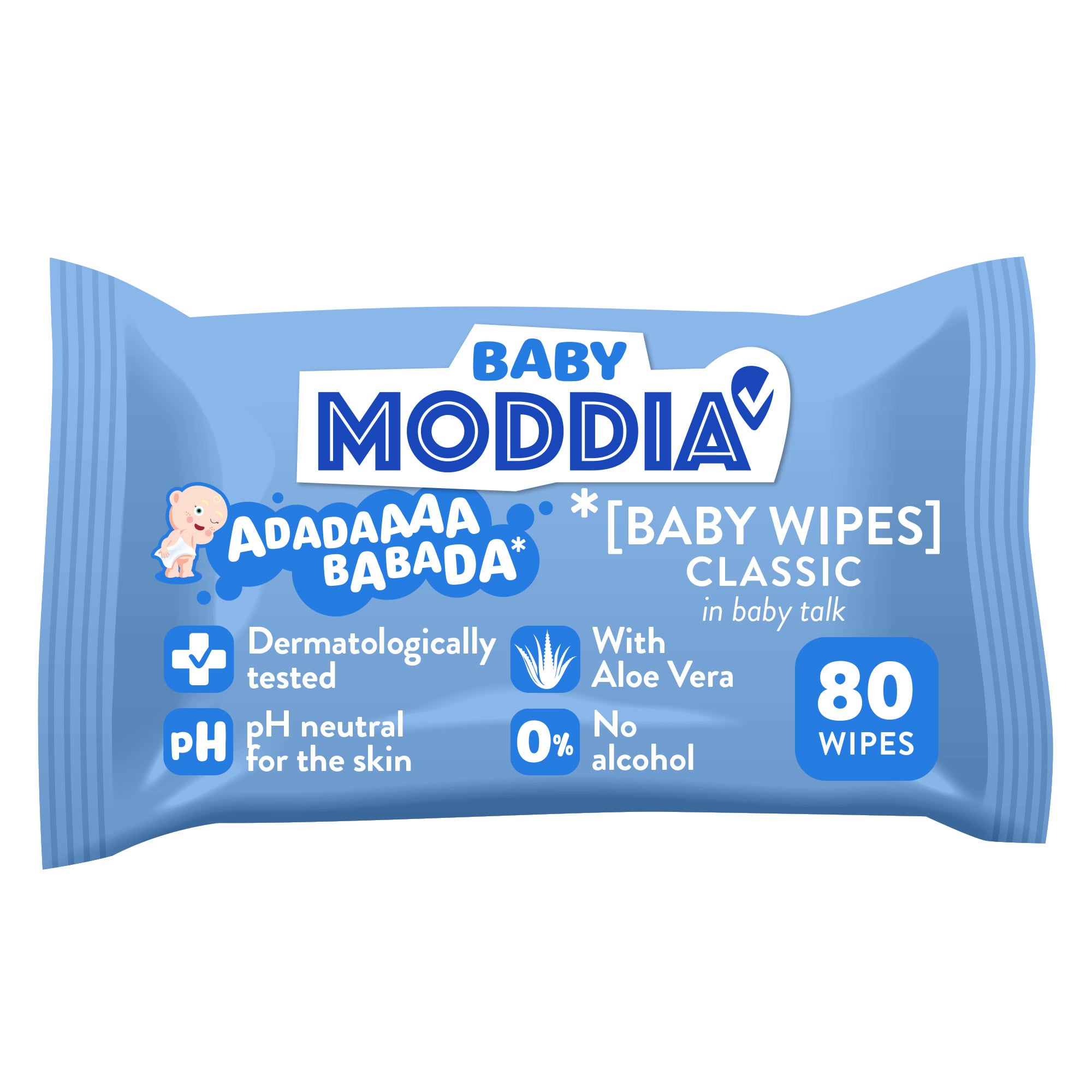 Moddia BABY Dětské vlhčené ubrousky Classic