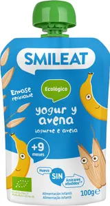 Smileat BIO Kapsička řecký jogurt, banán a oves