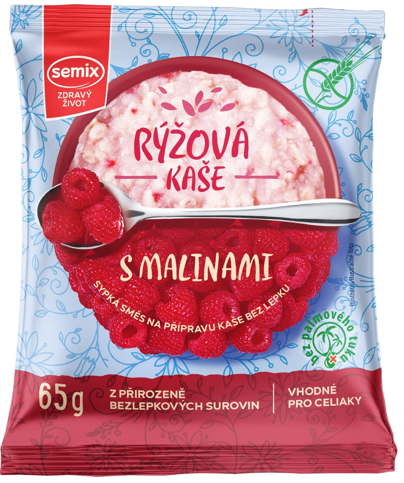 Semix Rýžová kaše s malinami bez lepku