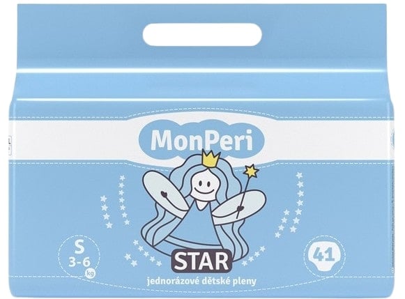 MonPeri EKO Star jednorázové dětské pleny S (3–6 kg)