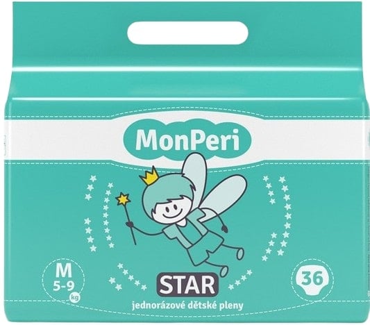 MonPeri EKO Star jednorázové dětské pleny M (5–9 kg)