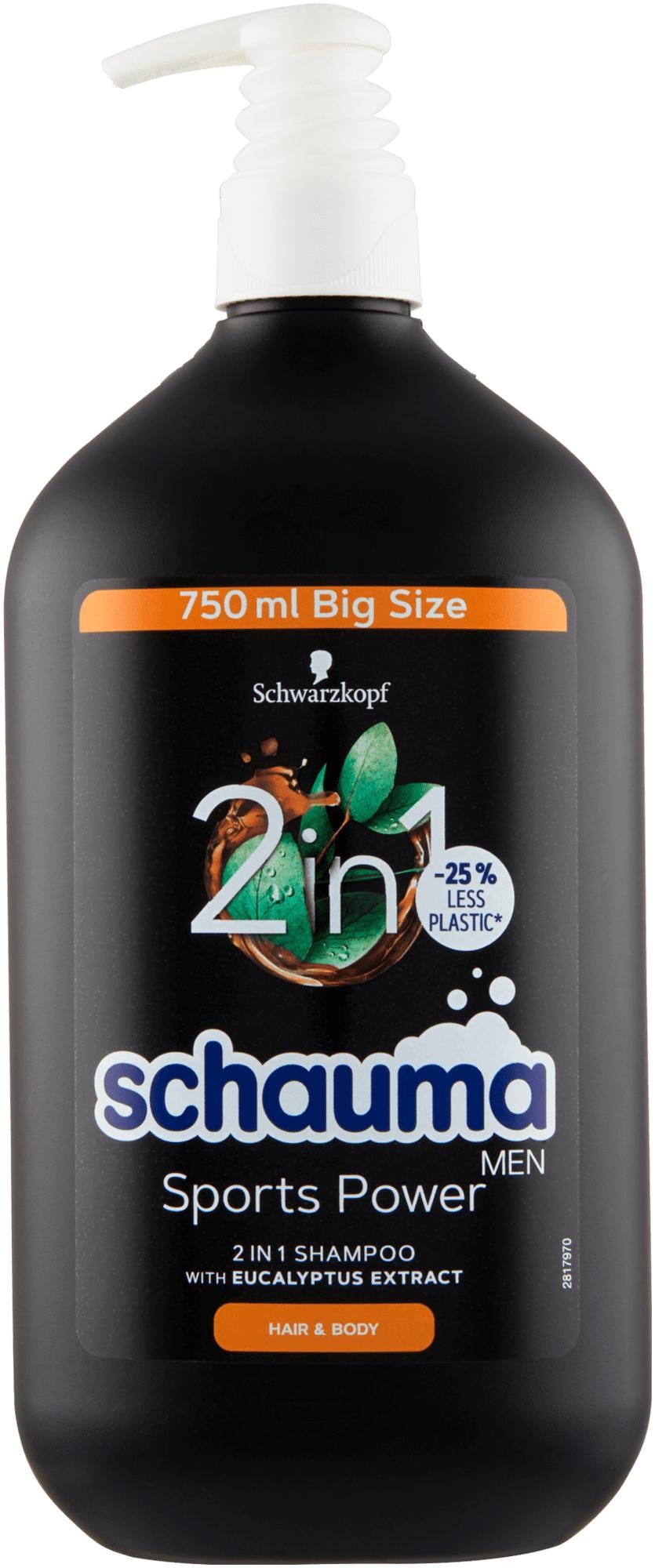 Schauma Sports Power šampon a sprchový gel 2v1 s eukalyptem