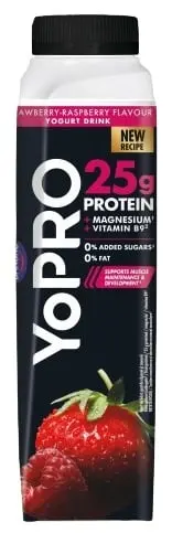 Danone YoPRO Proteinový jogurtový nápoj jahoda a malina