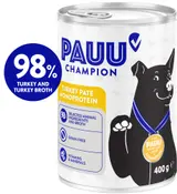 Pauu Champion Bezobilné monoprotein krůtí paté pro psy