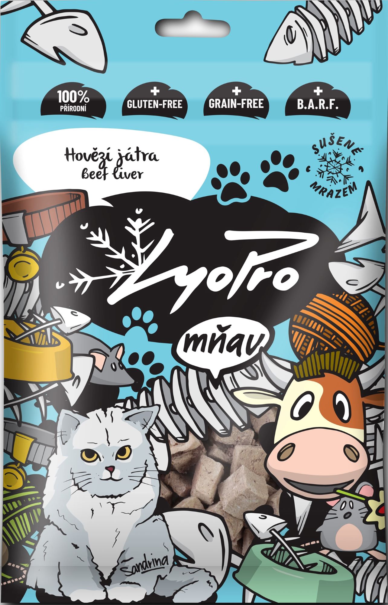 Lyopro Lyofilizovaná hovězí játra pro kočky