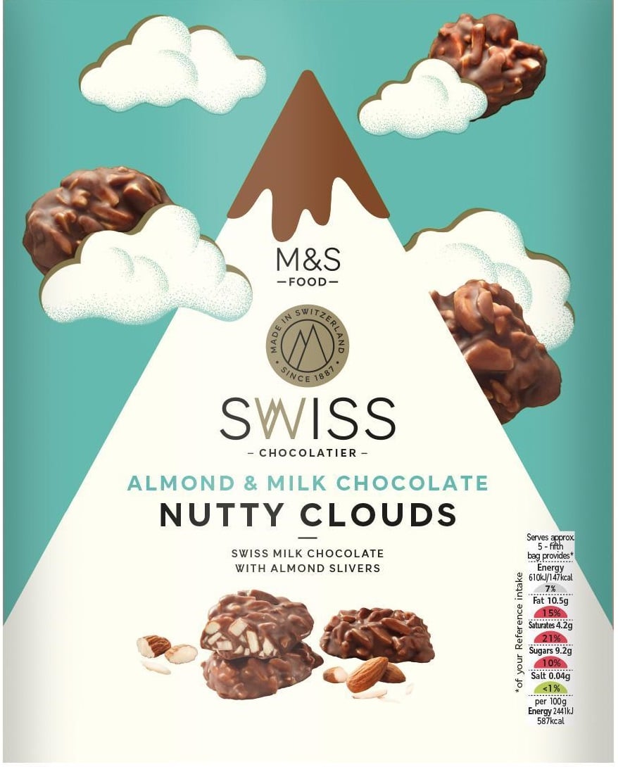 Marks & Spencer Mléčná čokoláda s mandlemi
