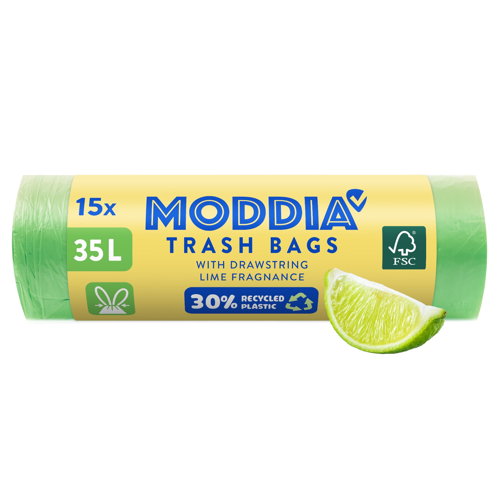 Moddia Odpadkové pytle 35 l s vůní limetky a zatahovací páskou