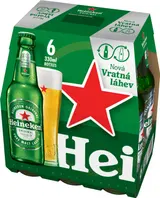 Heineken Světlý ležák sklo 6×0,33 l
