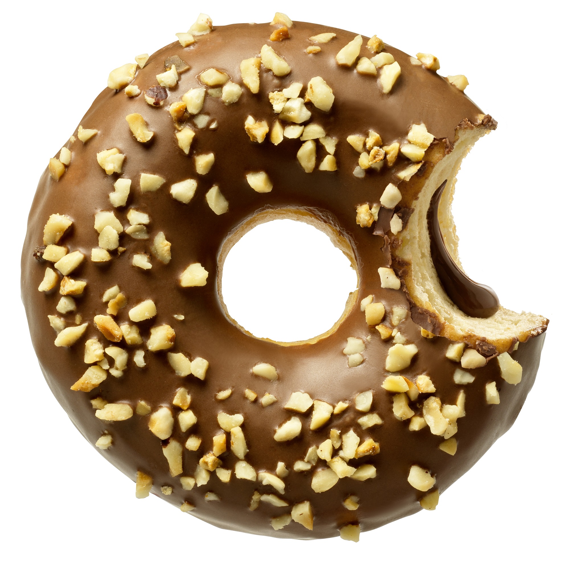 Donut s lískooříškovou náplní