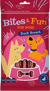 Akinu Bites & Fun kachní prsíčka pamlsek pro psy