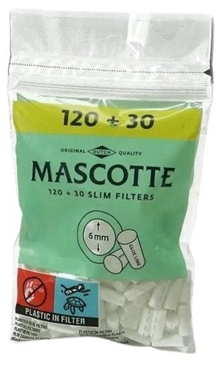 Mascotte Slim cigaretové filtry 6mm (120 ks + 30 ks)