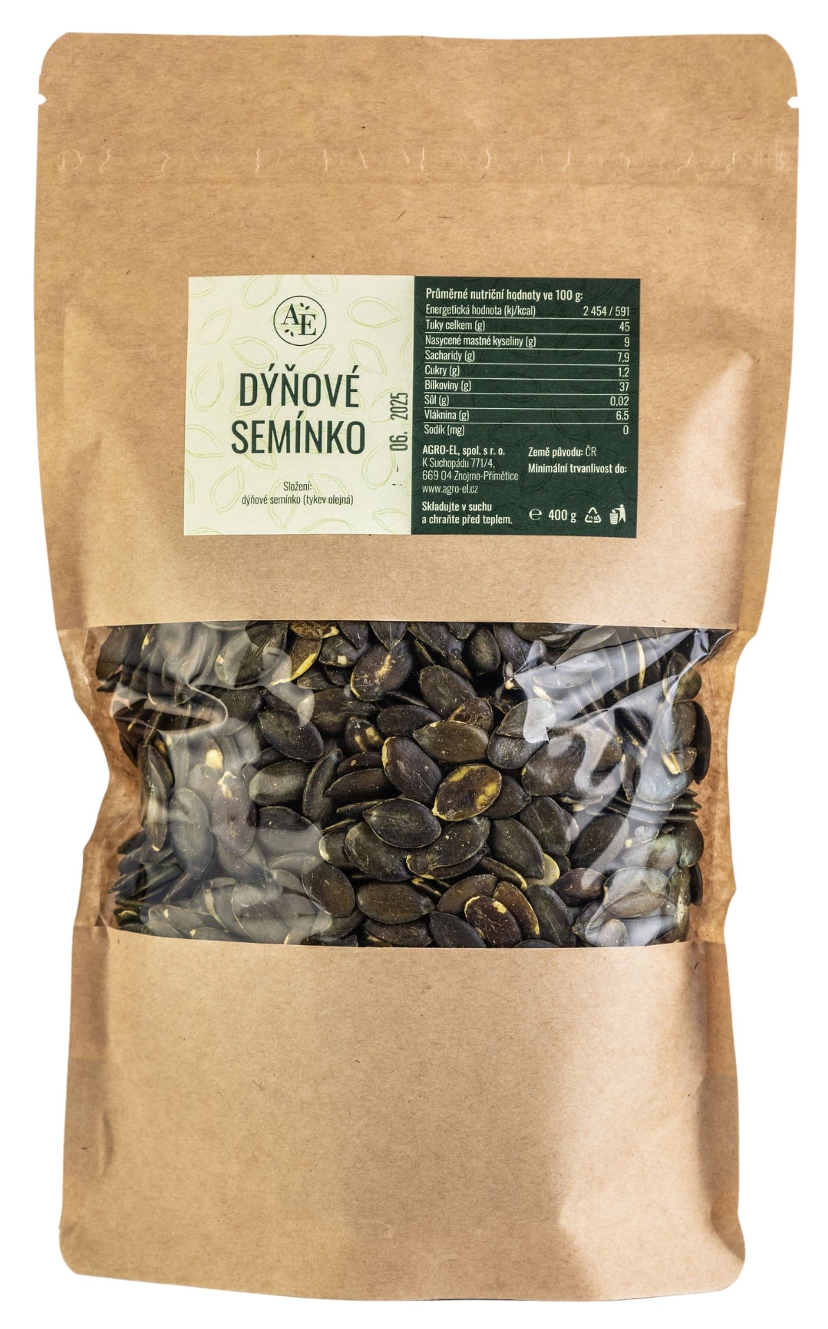 Agro-el Dýňové semínko bez slupky