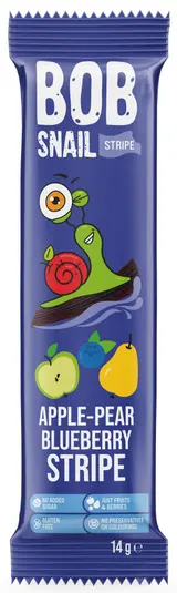 BOB Snail Ovocný plátek jablko, hruška a borůvka
