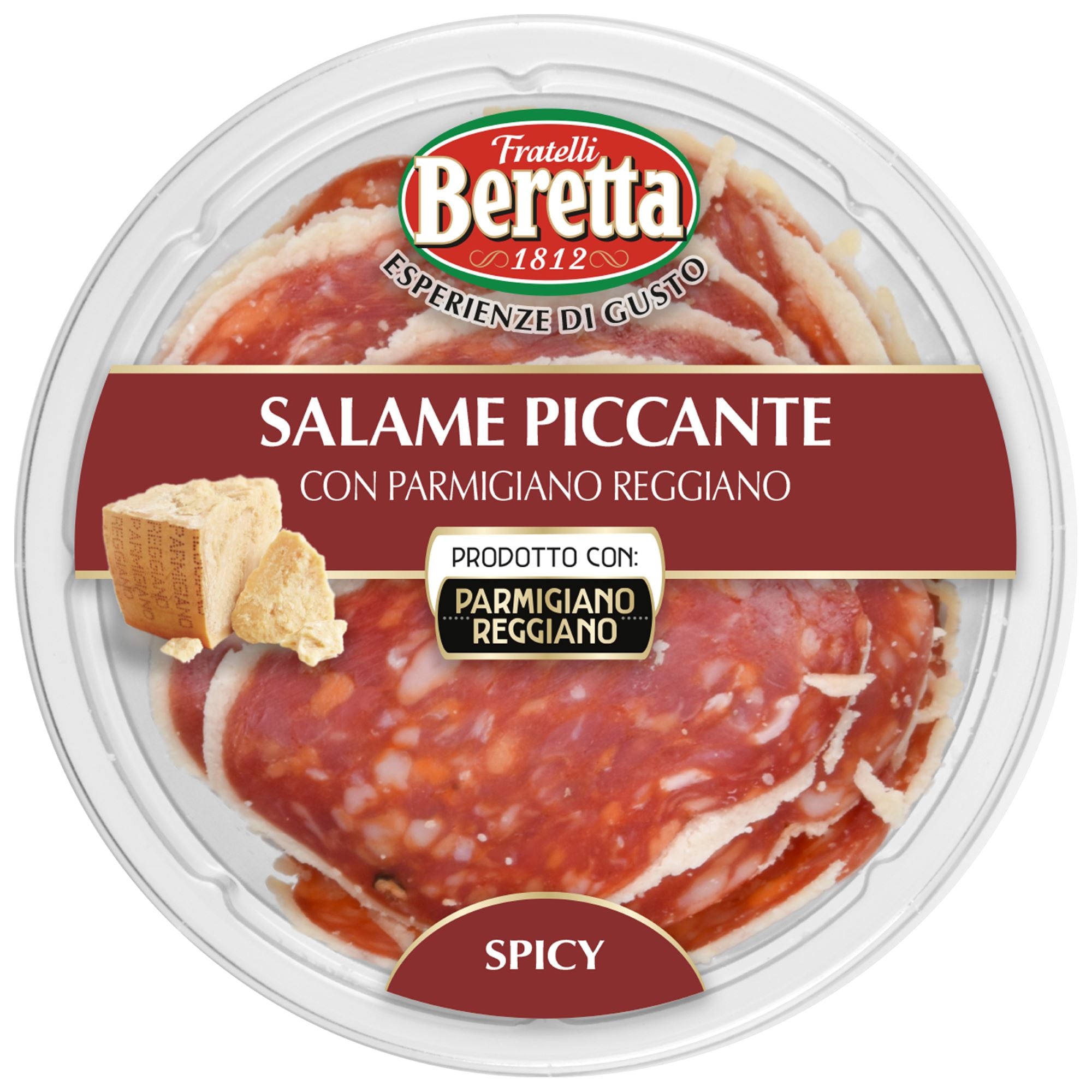Fratelli Beretta Pikantní salám obalený v Parmigiano Reggiano