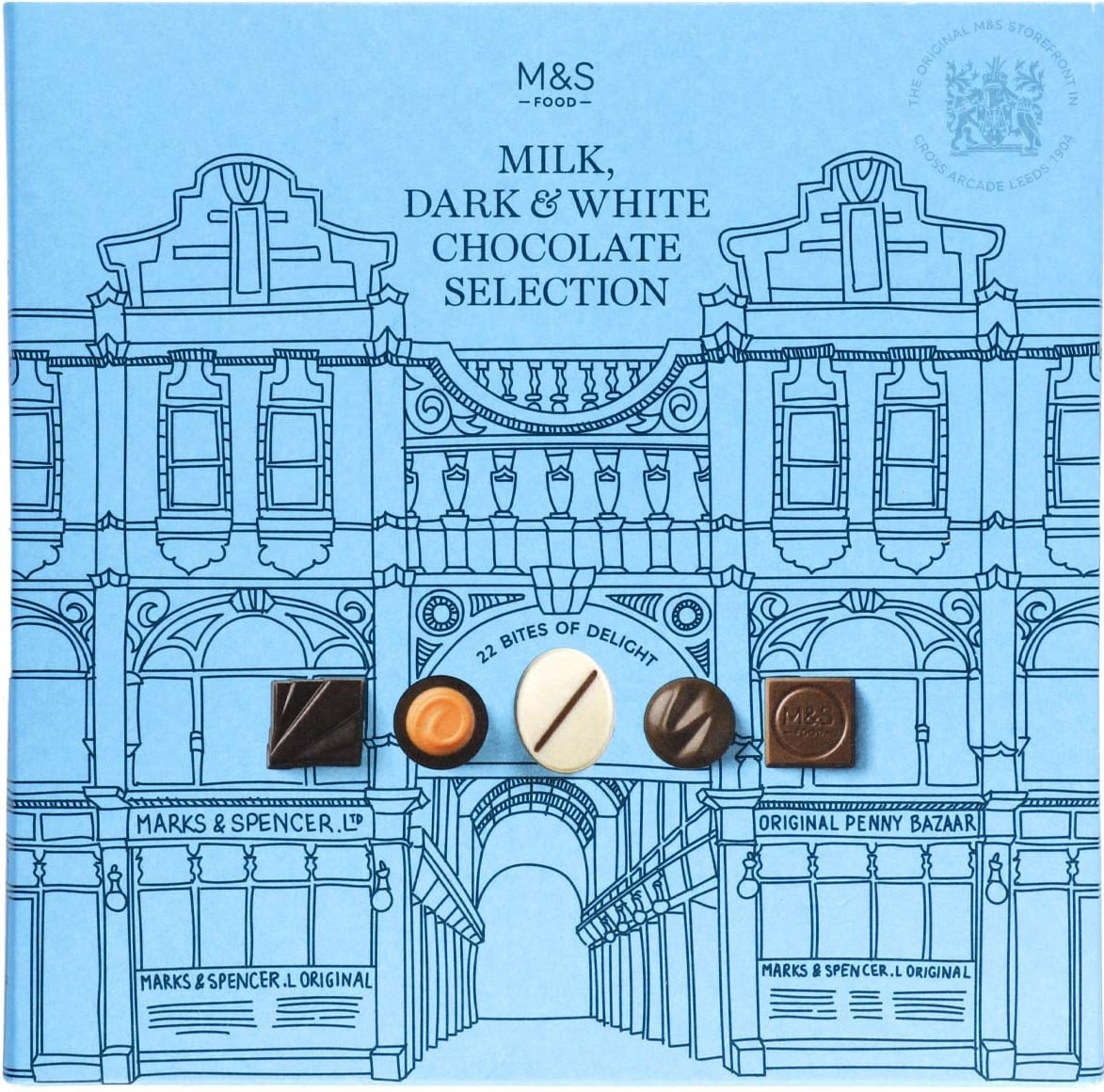Marks & Spencer Kolekce čokoládových bonbónů s různými náplněmi
