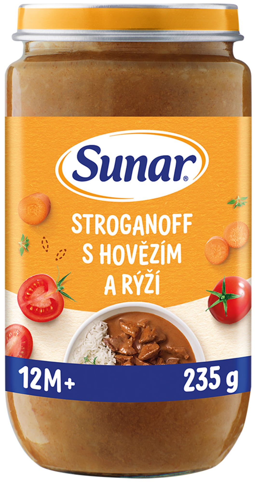 Sunar Příkrm stroganoff s hovězím a rýží