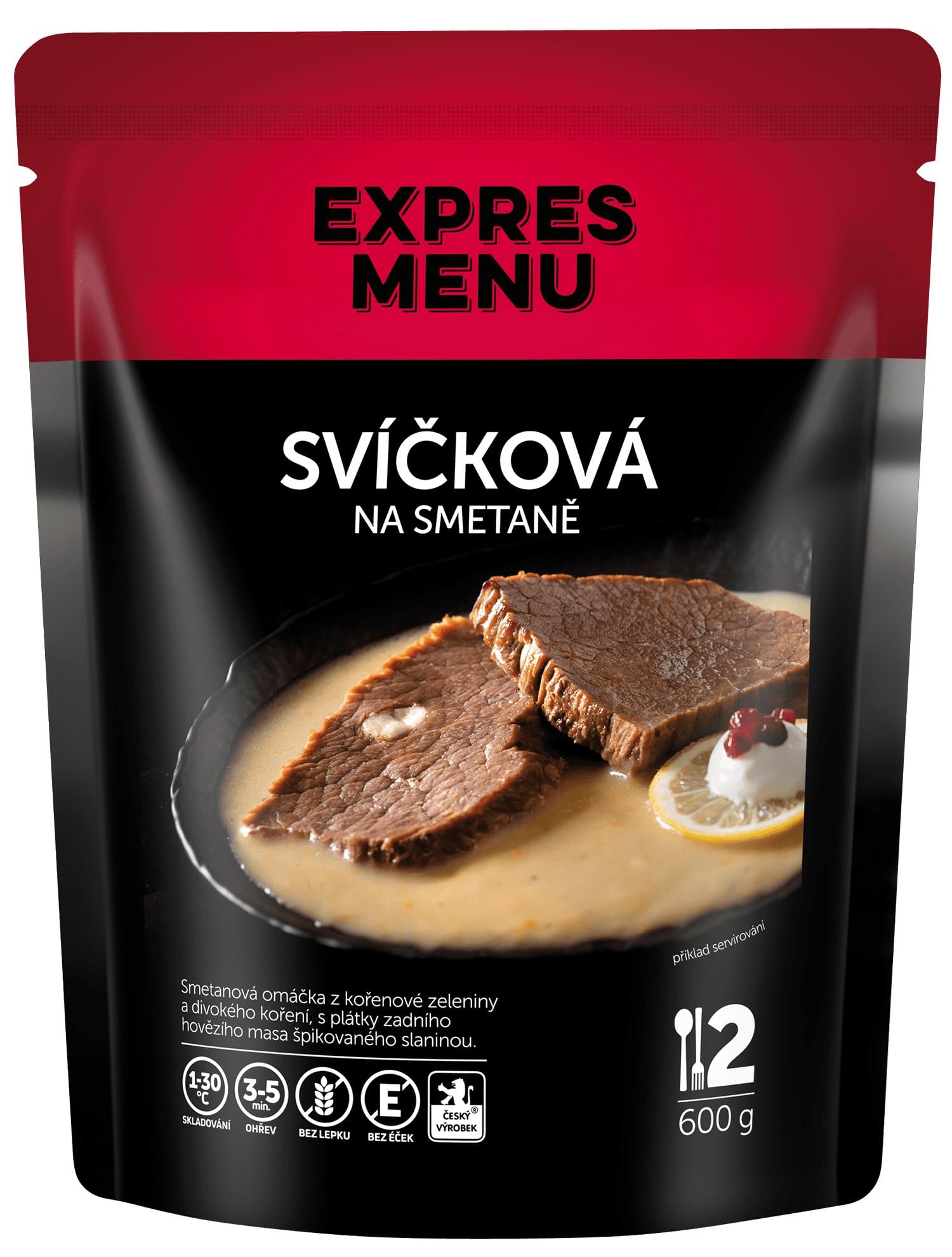 Expres Menu Svíčková na smetaně (2 porce)
