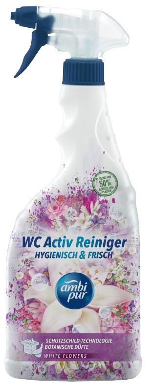 Ambi Pur WC Active sprej bílé květy