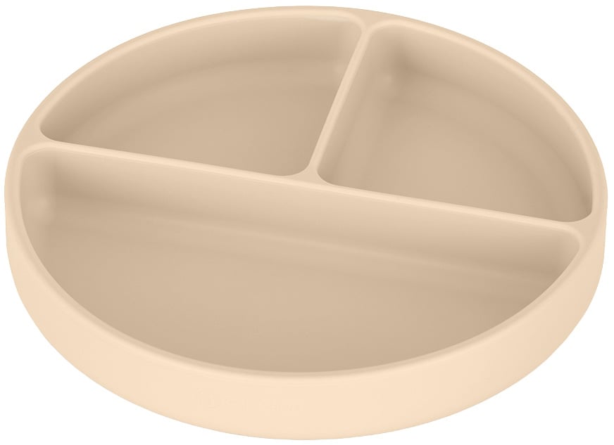 Petite & Mars Take & Match Desert Sand silikonový talířek dělící kulatý